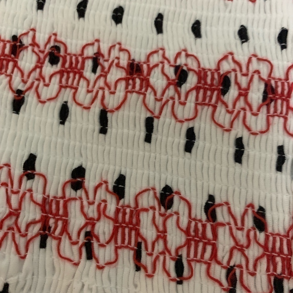 TopShop‎ Spot Shirred Bandeau Size 8 Tube Top - Picture 8 of 8